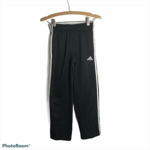 Adidas Boys Sweatpants Medium Black White Striped Kids Youth